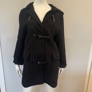 Claudie Pierlot Women's Black Hooded Peacoat